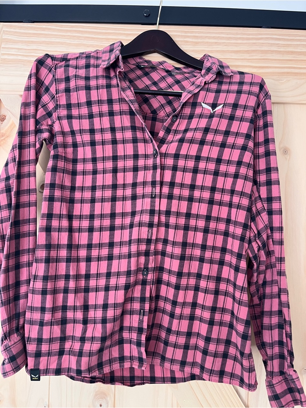 Salewa Fanes Polarlite Pink Plaid Flannel M